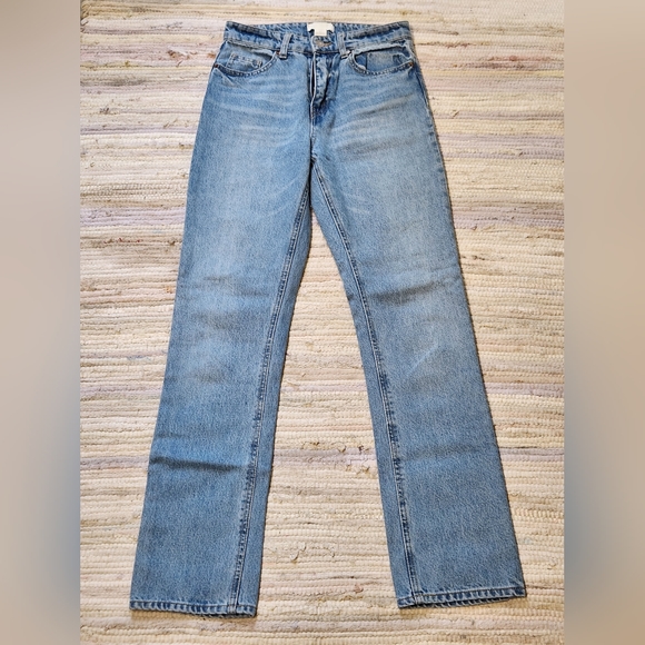 H&M Hight Waist Straight Leg Jean Size 2 - Picture 3 of 7